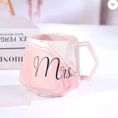 Mr. & Mrs. Marble Pattern Mug