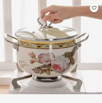 6pcs High Quality American Style Ceramic Enamel Pot With Lids