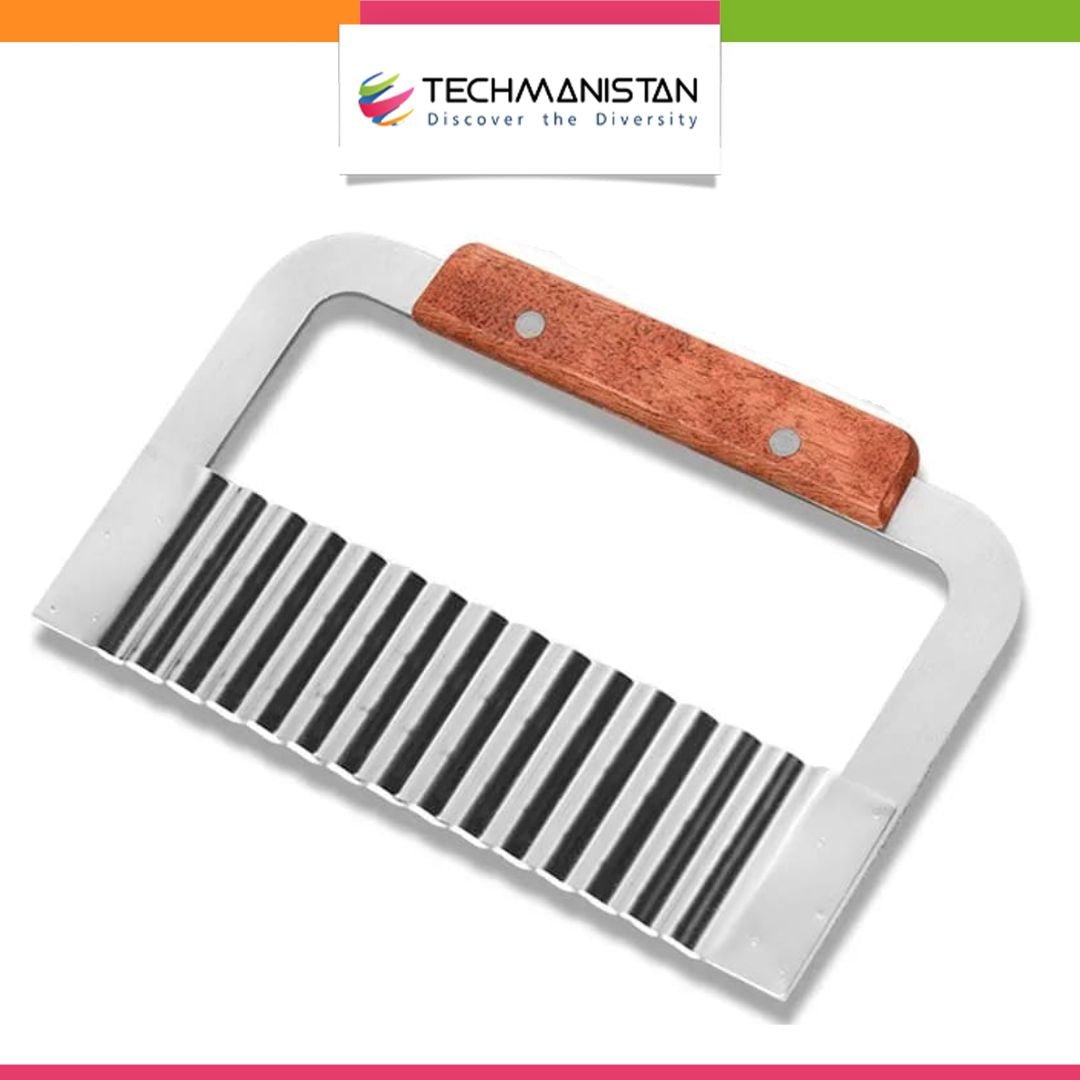French Fries Cutter Stainless Steel Crinkle Cutter