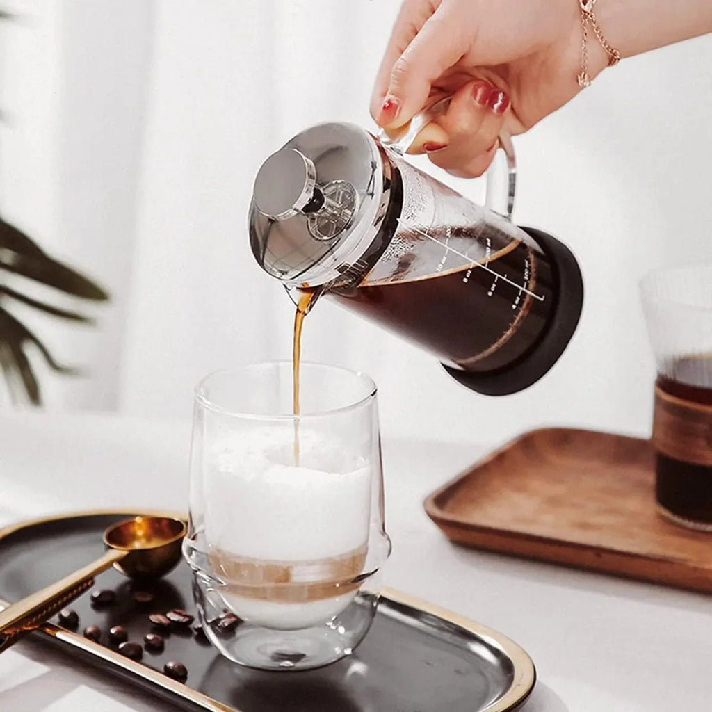 French Press Glass Coffee Maker - 1 Liter