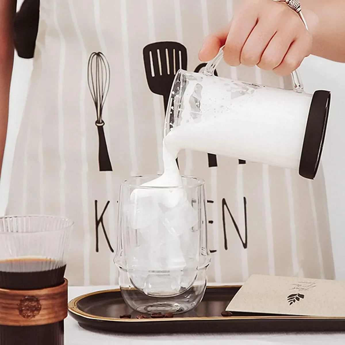 French Press Glass Coffee Maker - 1 Liter