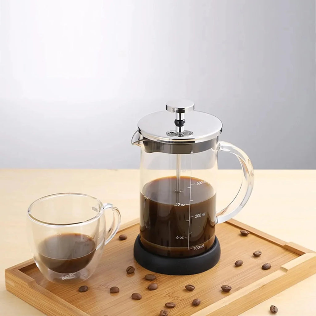 French Press Glass Coffee Maker - 1 Liter