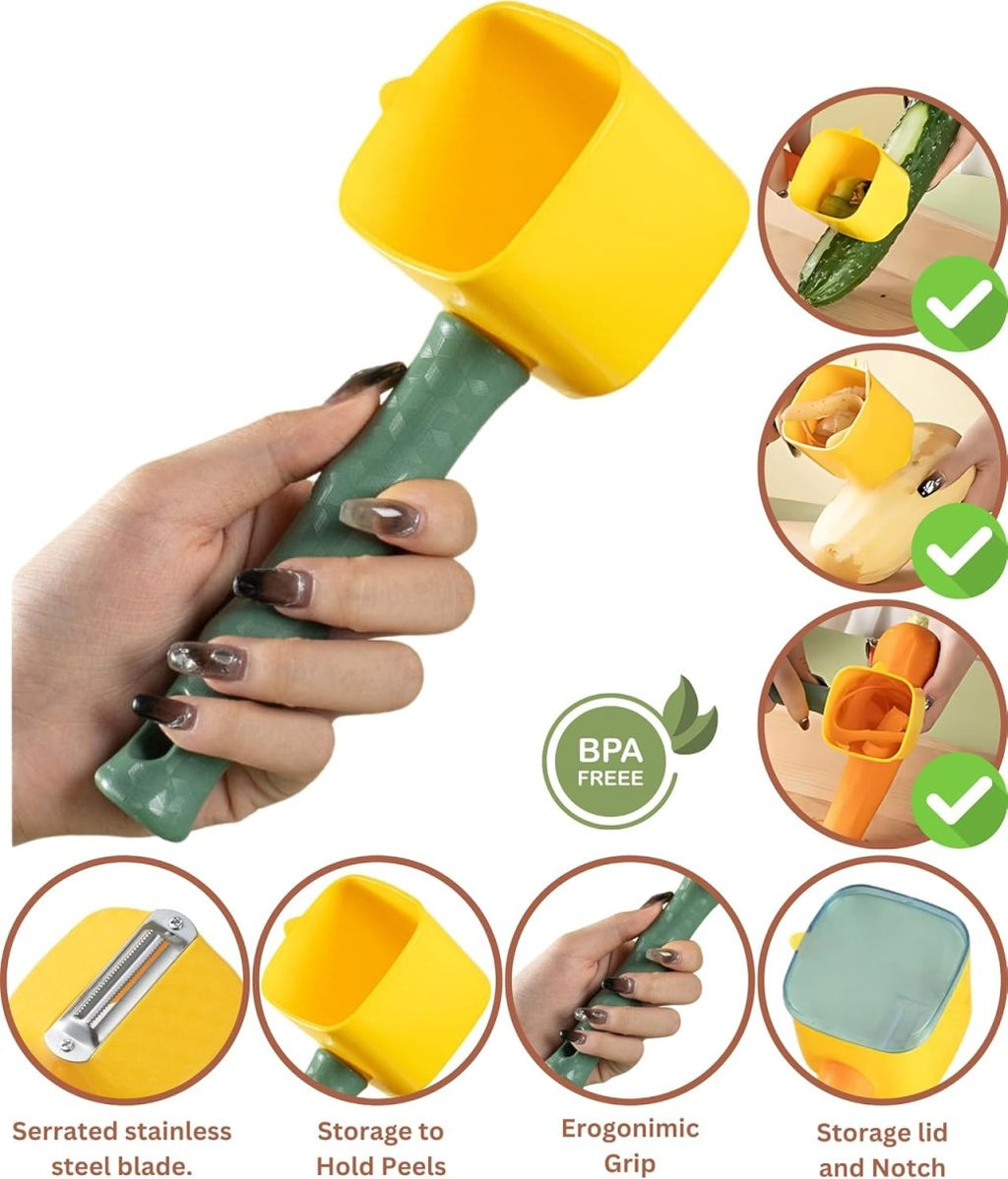 Fruit & Vegetable Storage Peeler with Container
