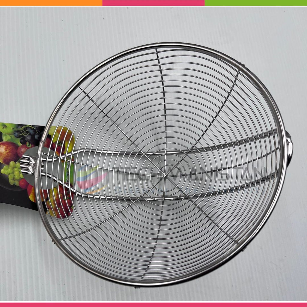 Frying Oil Strainer Spoon With Wooden Handle