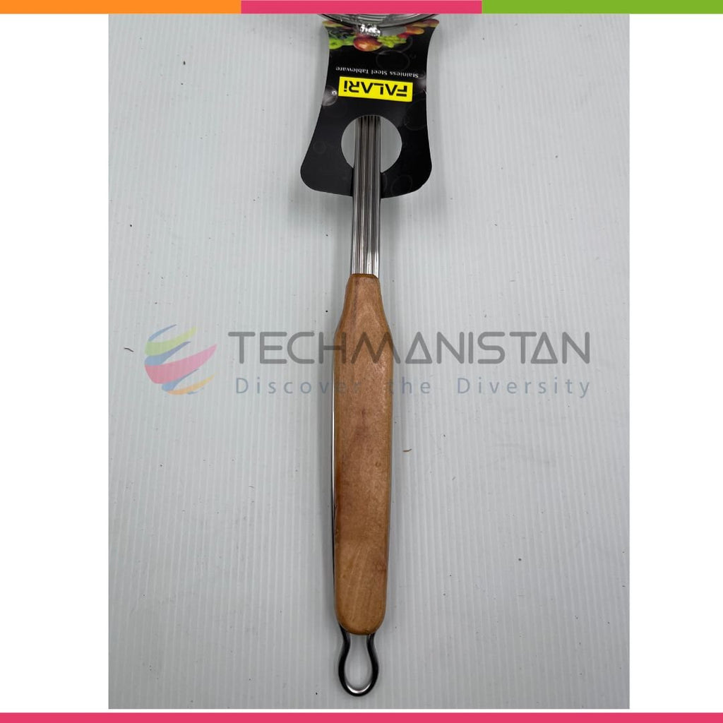Frying Oil Strainer Spoon With Wooden Handle