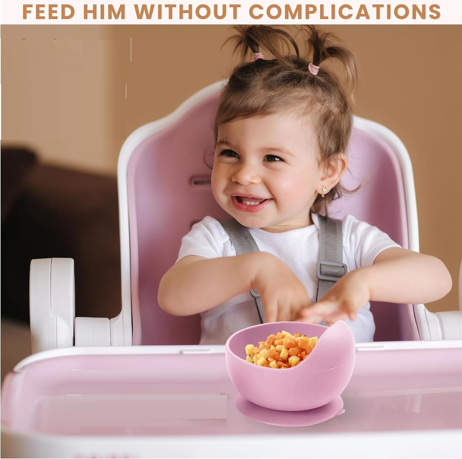 Babies Suction Bowl, Spoon & Fork Set
