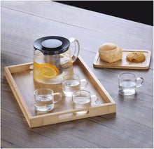 Glass Teapot with Infuser & Silicon Lid, Glass Kettle