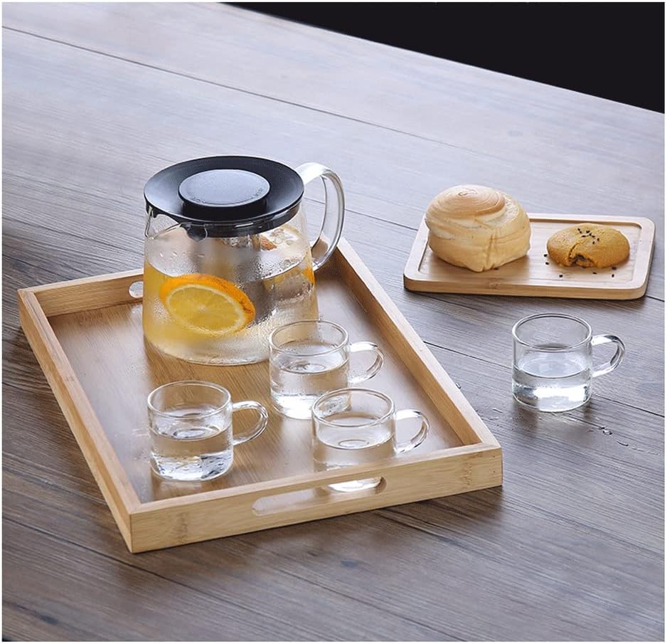 Glass Teapot with Infuser & Silicon Lid, Glass Kettle