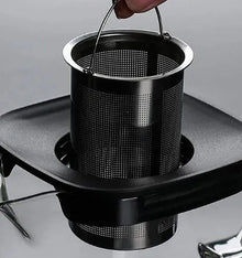 Glass Teapot with Infuser & Silicon Lid, Glass Kettle