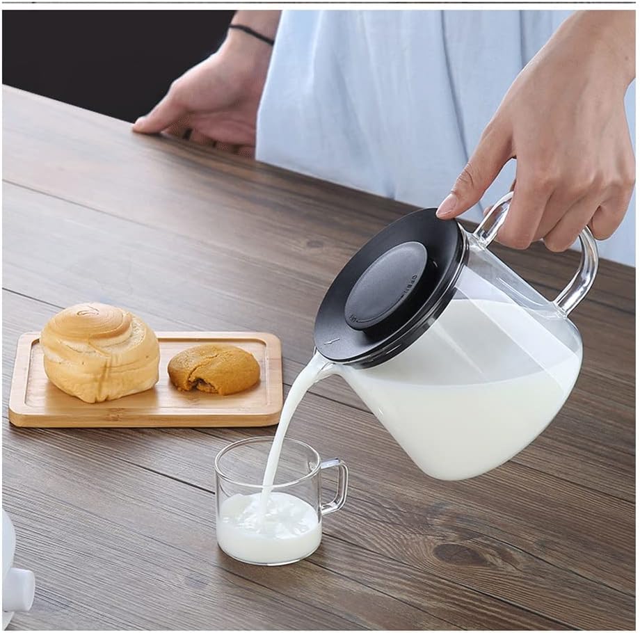 Glass Teapot with Infuser & Silicon Lid, Glass Kettle