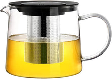 Glass Teapot with Infuser & Silicon Lid, Glass Kettle