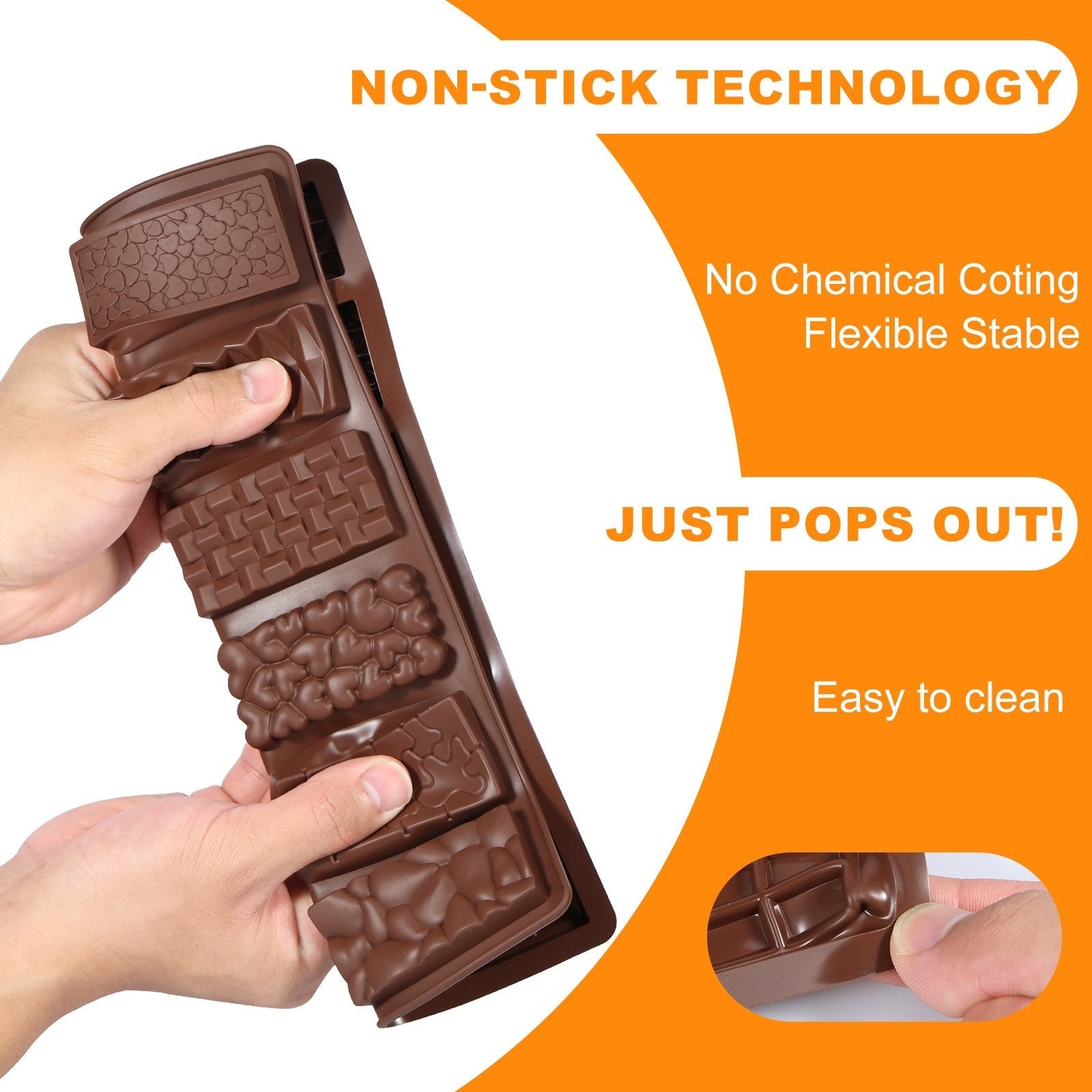 12 Cavity Break Apart Chocolate Mold – 12 Different Designs