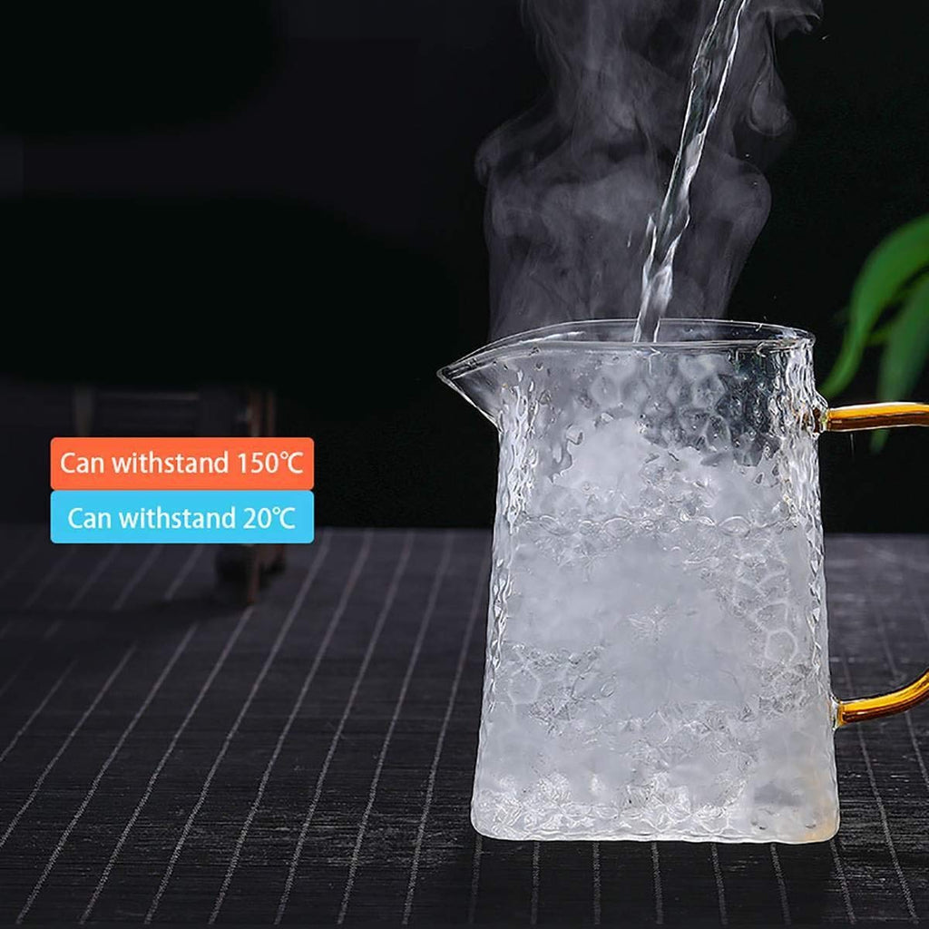 Hammered Glass Teapot with Stainless Steel Infuser