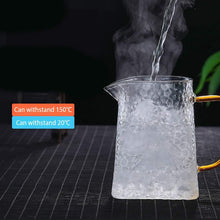 Hammered Glass Teapot with Stainless Steel Infuser