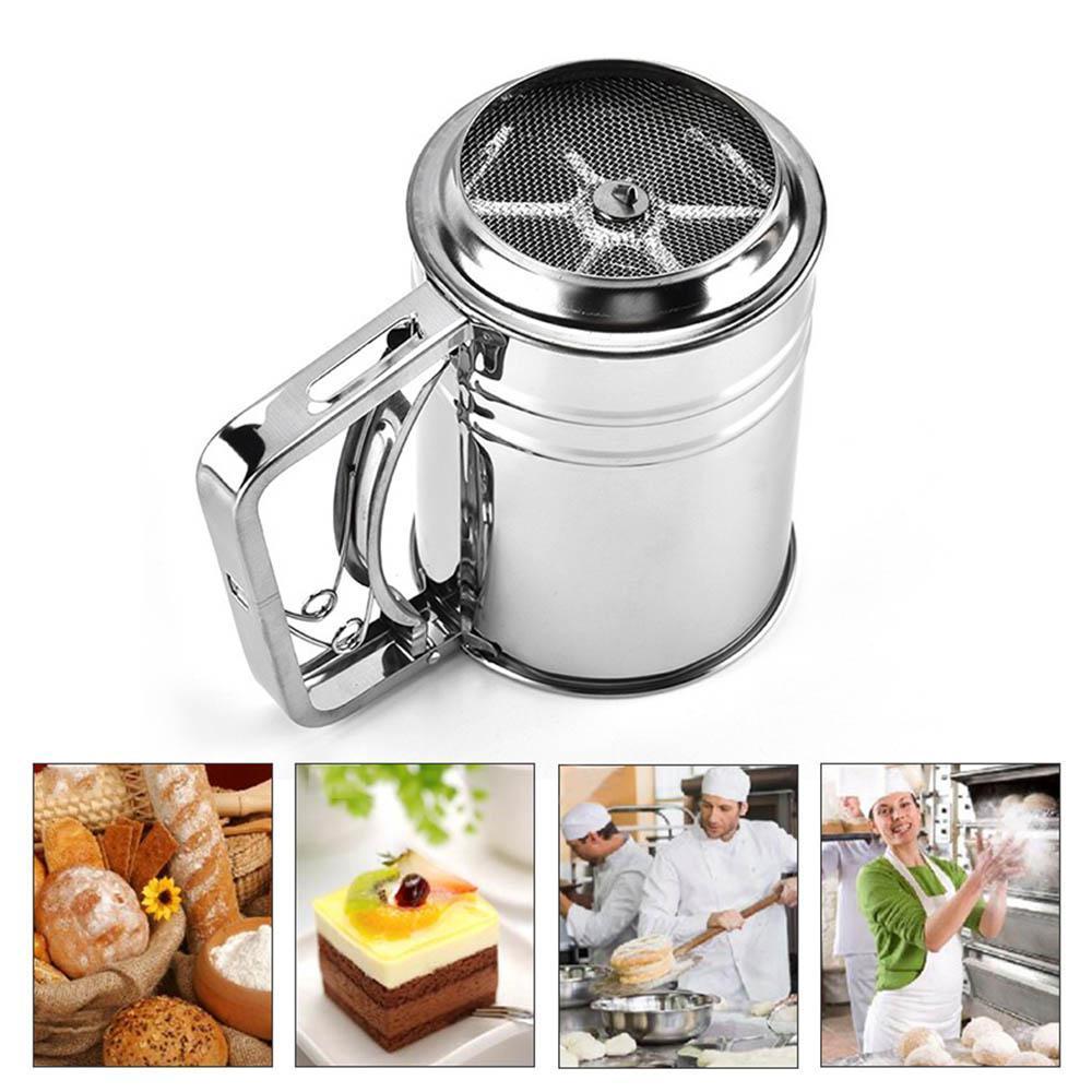 Handheld Stainless Steel Cup Mesh Flour Strainer - 250 gm