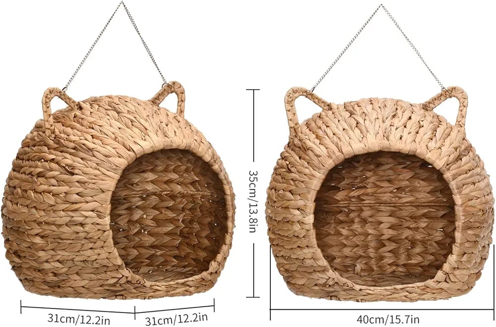 Handwoven Cat Hanging Hammock Bed