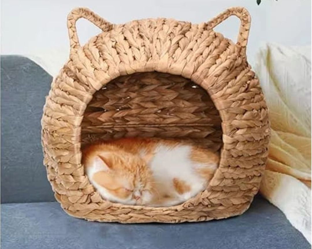 Handwoven Cat Hanging Hammock Bed