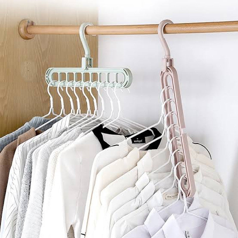 9-in-1 Space Saving Clothes Hanger - Multi-Layer Wardrobe Organizer