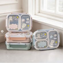 2 Compartment Insulated Lunch Box with Lid