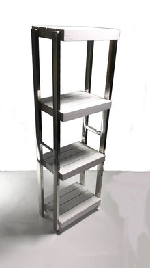 Heavy Duty Stainless Steel Rods Wooden Shelves Rack, Multipurposed Rack, Shoe Organizer, Kitchen Shelves Organizer Rack Books Shelves Rack Books Organizer, Outdoor Plant Pots Stand