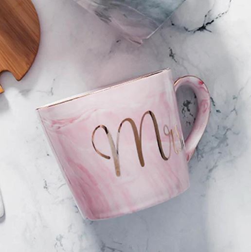 Mr. & Mrs. Marble Pattern Mug