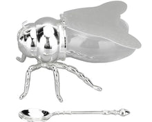 Honey Bee Shape Glass Honey Pot