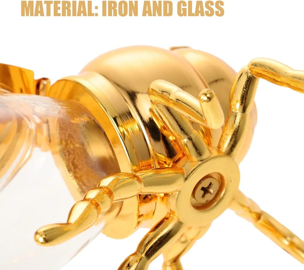 Honey Bee Shape Glass Honey Pot