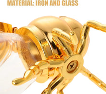 Honey Bee Shape Glass Honey Pot