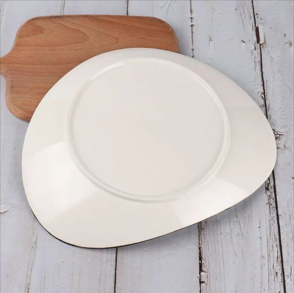 Irregular Ceramic Lunch Serving Plate