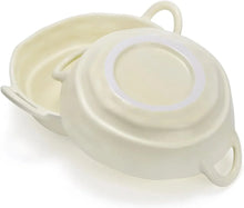 Irregular Shape Ceramic Bowl With Handles