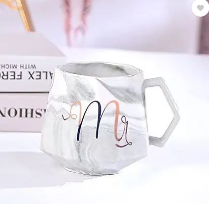 Mr. & Mrs. Marble Pattern Mug