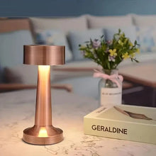 Dumbbell Shape Retro Style Rechargeable Metal Touch Lamp