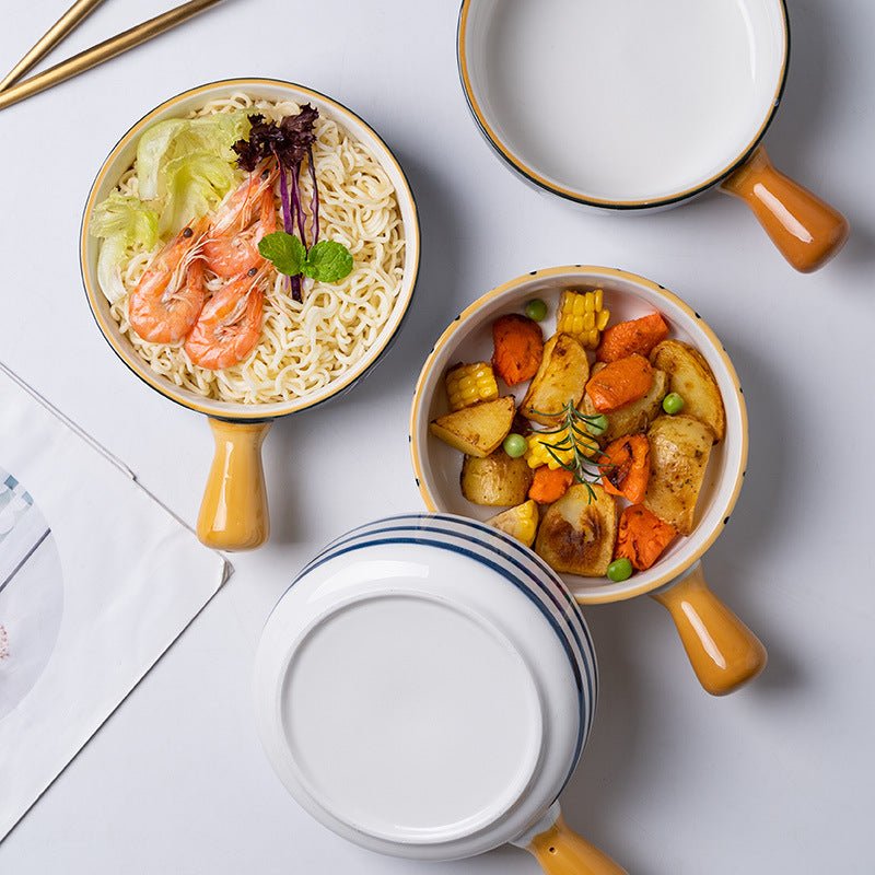 Korean Bowl Cute Ceramic Bowl With Handle