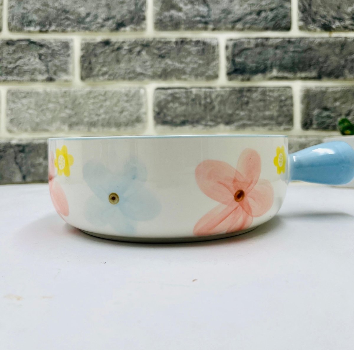Korean Bowl Cute Ceramic Bowl With Handle