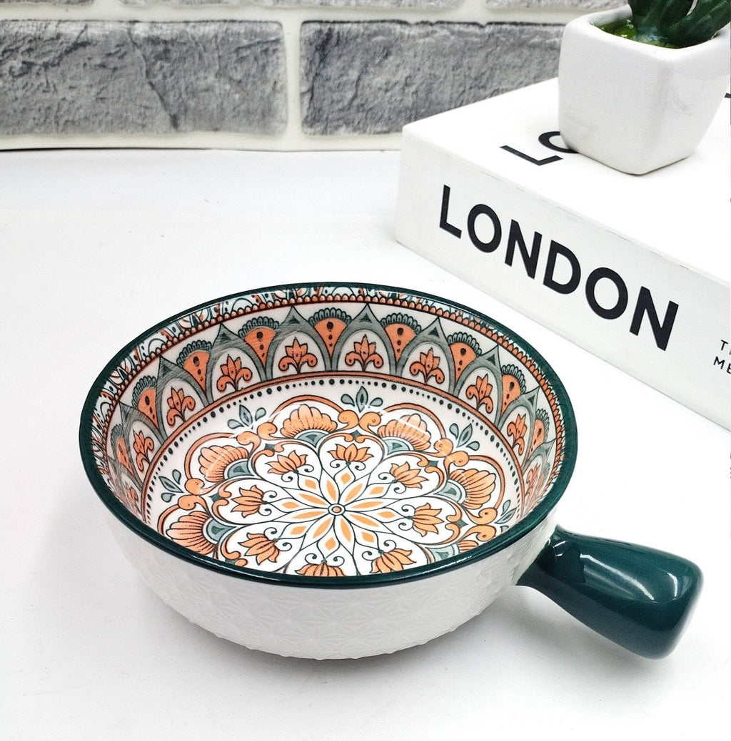 Korean Bowl Cute Ceramic Bowl With Handle