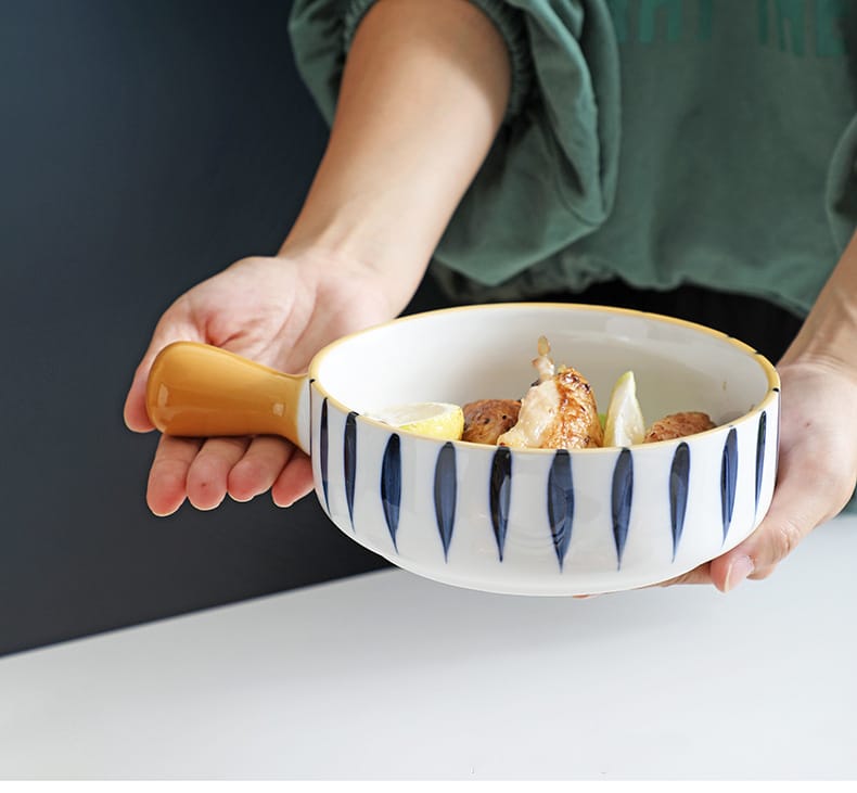 Korean Bowl Cute Ceramic Bowl With Handle