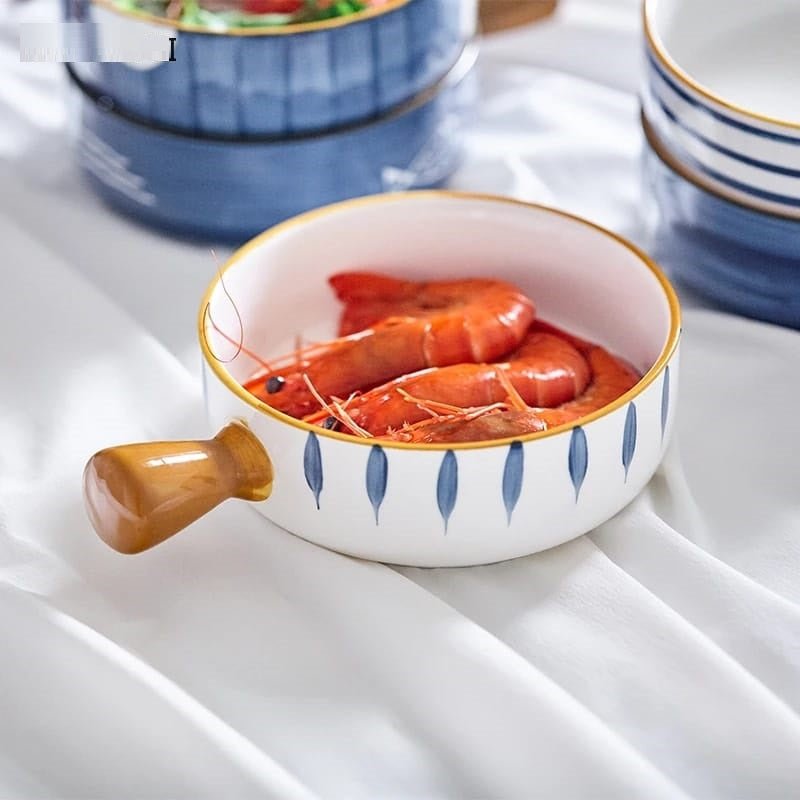 Korean Bowl Cute Ceramic Bowl With Handle