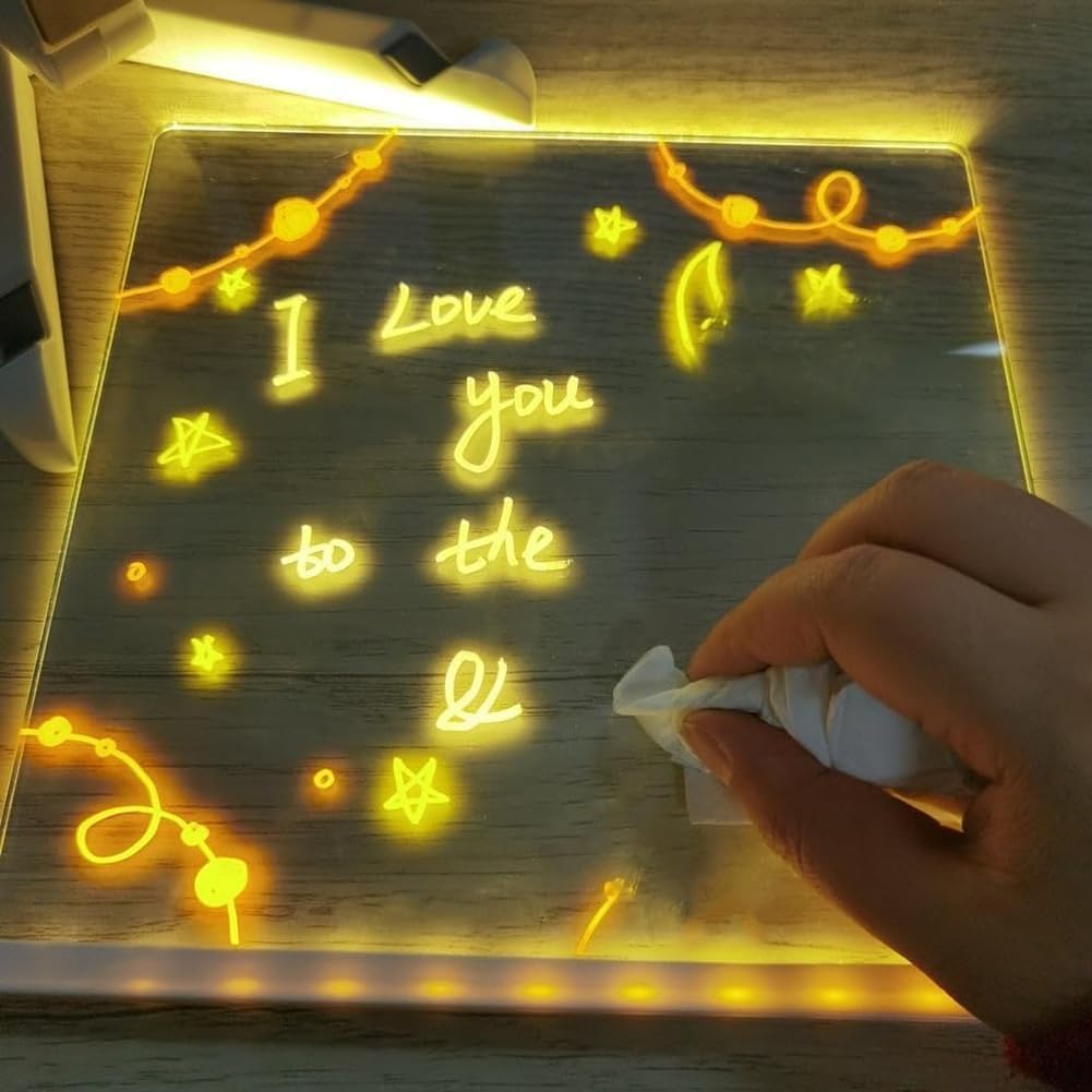 LED Acrylic Message Marker Board with Light