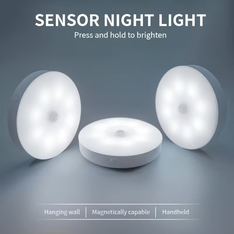 USB Rechargeable LED Motion Sensor Wall Light