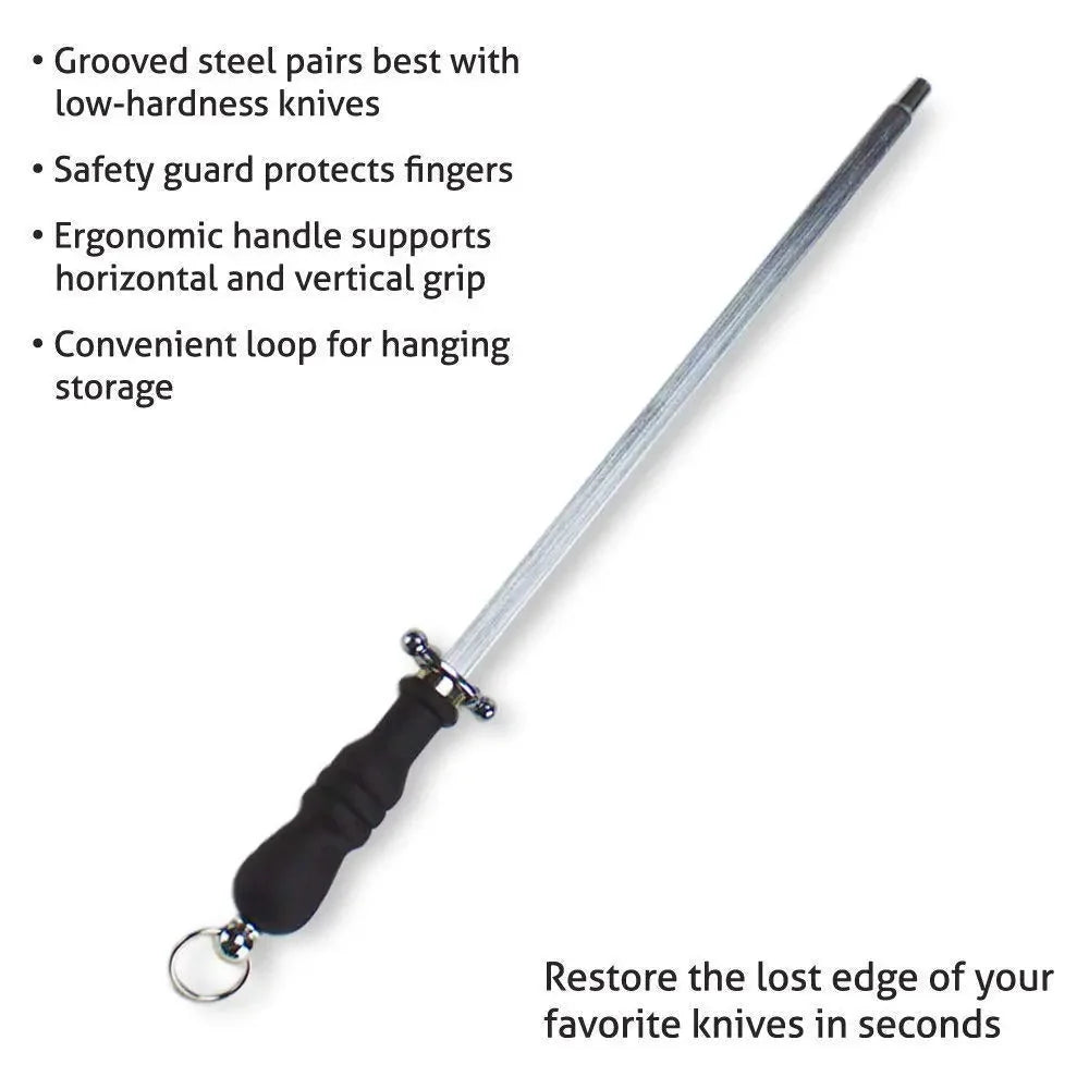 Long Stainless Steel Knife Sharpener Rod