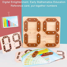 Mathematical Addition & Subtraction Learning Board With Cards, Mathematical Blocks & Cards Counting Learning Board, Kids Wooden Puzzle Game Numbers Learning Educational Toys Board Game