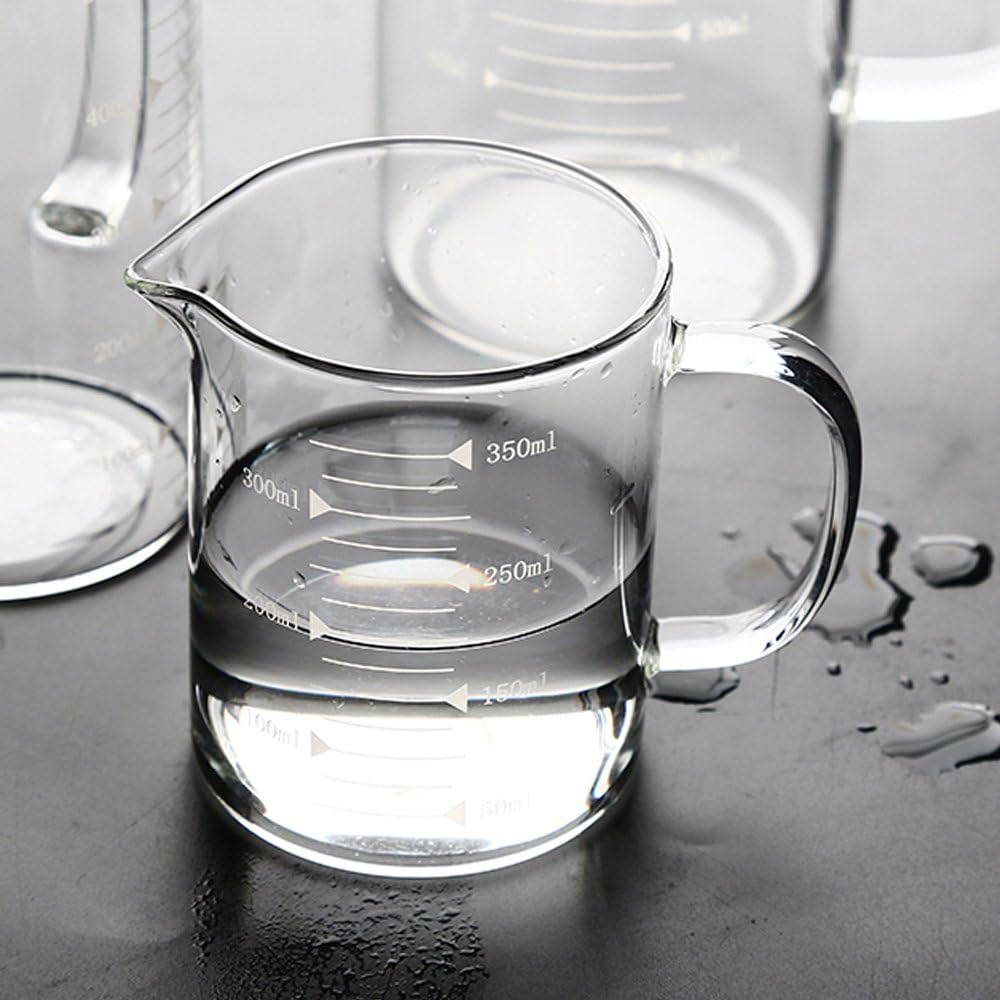 Measuring Glass Jug with Handle & Wooden Lid