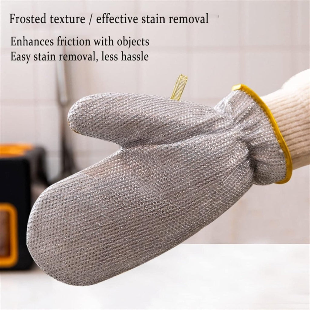 Metal Mesh Dish Cleaning Gloves