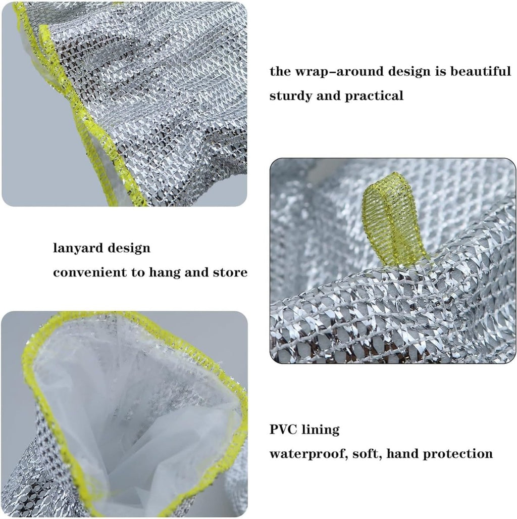 Metal Mesh Dish Cleaning Gloves