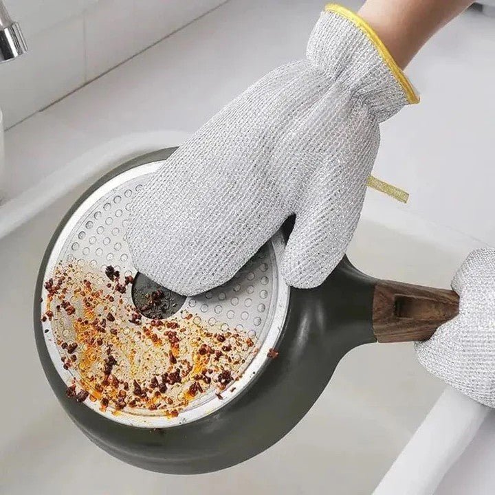Metal Mesh Dish Cleaning Gloves