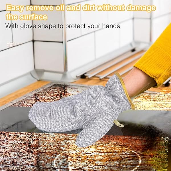 Metal Mesh Dish Cleaning Gloves
