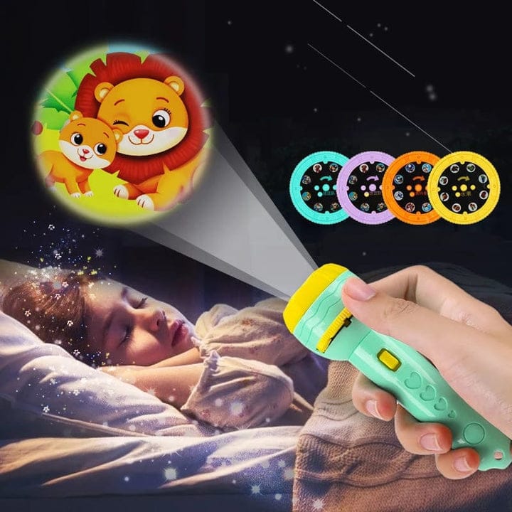 Mini Flashlight Projector Torch Toy with 3 Discs