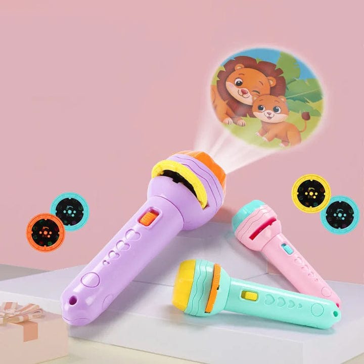 Mini Flashlight Projector Torch Toy with 3 Discs