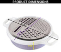 4-in-1 Grater & Slicer with Container, Lid, and Handle