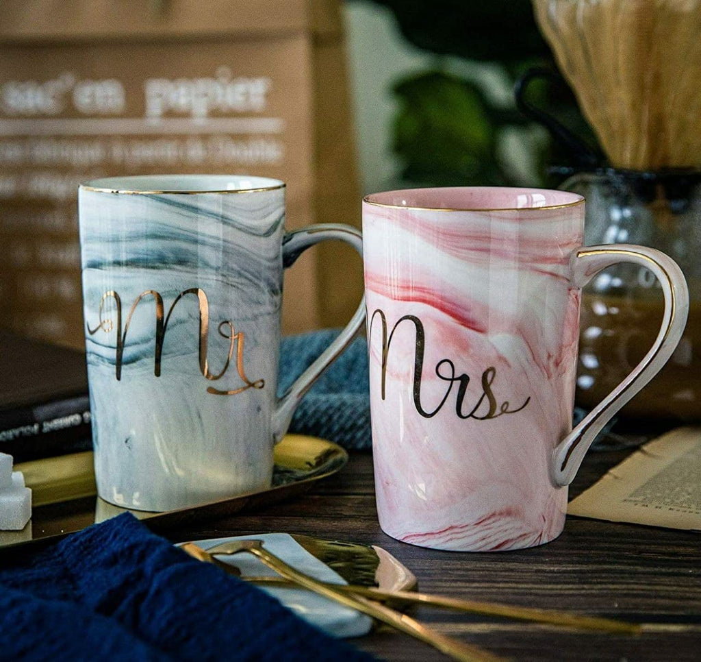 Mr. & Mrs. Marble Pattern Mug